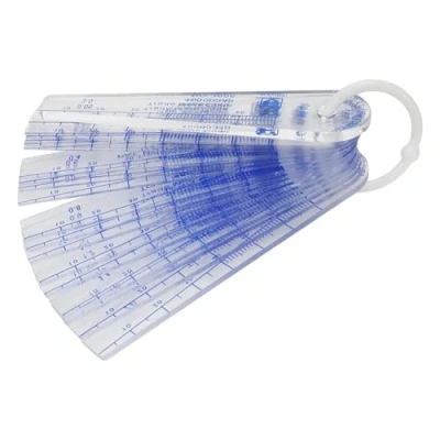 Image of Joselin Plastic Feeler Gauge 0.05mm to 3mm Metric 21 Sheets