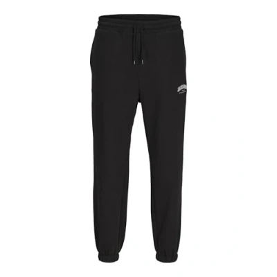 Image of JACK &amp; JONES Men&#039;s Jpstkane Jjcaleb Sweat Pants Imp Noos Joggers, Black, S
