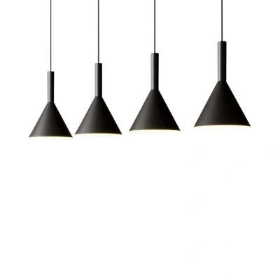Image of Arcchio Tadej pendant lamp, 4 bulb, black white