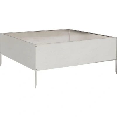 Image of vidaXL Garden Raised Bed 100x100x25 cm Stainless Steel