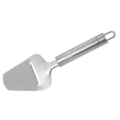 Image of Fackelmann Opal Cheese Slicer, Sharp Blade, Grater, Manual Plane, Soft and Hard Cheese, Stainless Steel, 24x8x4.5cm, Silver