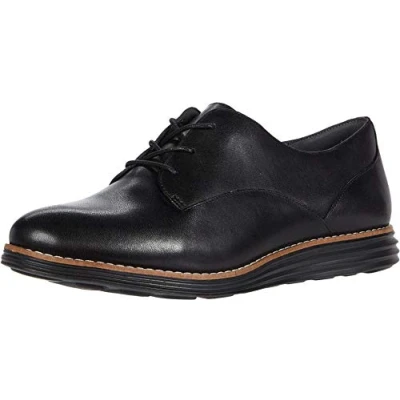 Image of Cole Haan Women&#039;s Originalgrnd PLN Ox Oxford, Black Leather, 4.5 UK