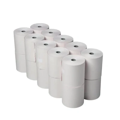 Image of Olympia Non Thermal 2ply White and Pink Till Roll 76 x 71mm (Pack of 20)