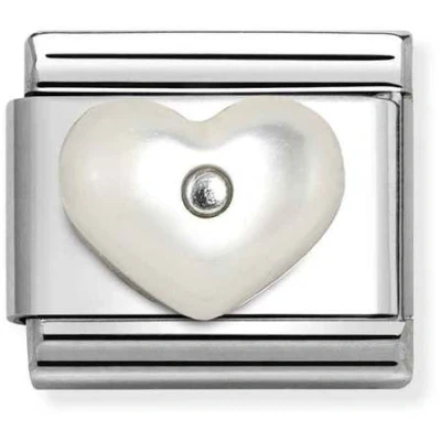 Image of Nomination Pearlescent Heart Charm