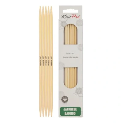 Image of KnitPro Bamboo double pointed needles 20cm 5.00mm 3pcs