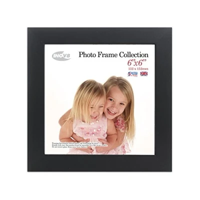 Image of Inov8 Framing Photo Frame Kayla Black 6x6 1PK, Wood