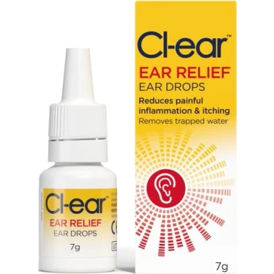 Image of Cl Ear Relief Drops Easy Squeeze Bottle for Itchy Soothing, Trapped Water, Swimmer&#039;s Ear, Outer Ache, Blocked Solution Expert Care, Audiologist Recommended 7g (1 Pack)