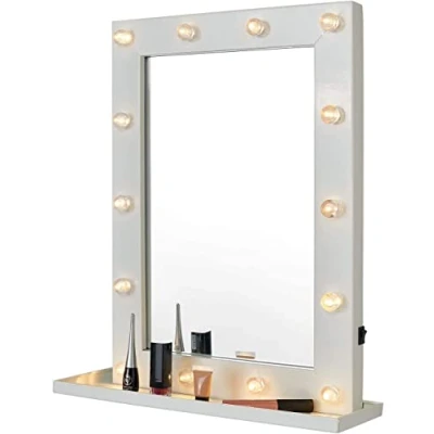 Image of Biznest Hollywood White Led Bulb Vanity Make Up Table Mirror