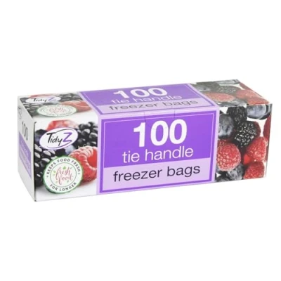 Image of TidyZ B0262 Freezer Bags, Large (Pack of 100)