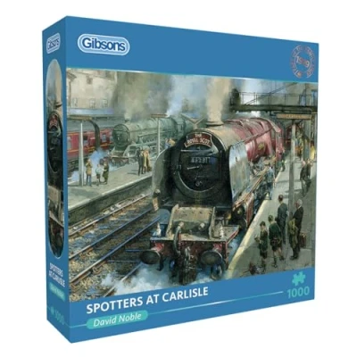 Image of Spotters at Carlisle 1000 Piece Jigsaw Puzzle Military Sustainable for Adults Premium 100% Recycled Board Great Gift Gibsons Games