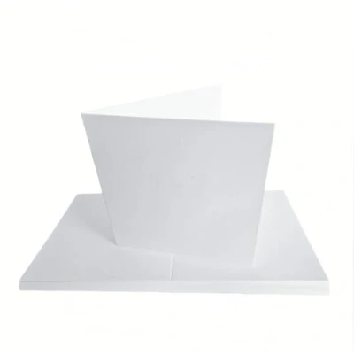 Image of 20 x Watercolour Greeting Cards Blank White Single Fold 300gsm 8&quot;x 8&quot; JLH212