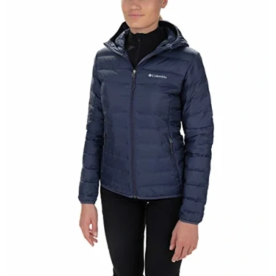 Image of Columbia Women&#039;s Lake 22 Down Hooded Jacket, Puffer Nocturnal, Size L