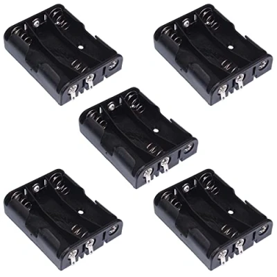 Image of AA x 3 Open Style Battery Holder Case With Solder Lug Terminals (Pack of 5)