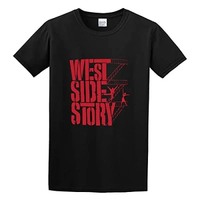 Image of NUO YI JIA Men&#039;s West Side Story Film T Shirt Black M