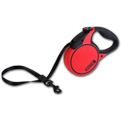 Image of KONG Terrain Retractable Dog Leash, Medium, Red, 5m Tape