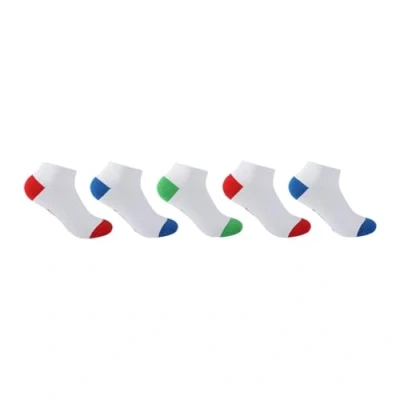 Image of Slazenger Kids Boys Junior Trainer Socks 5 Pack Elasticated 1 6 Bright Asst