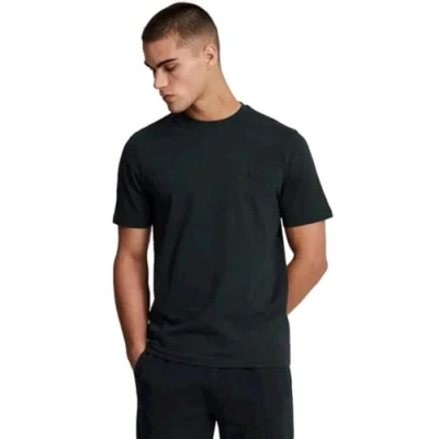 Image of Lyle &amp; Scott Tonal Eagle T Shirt Jet Black XXL