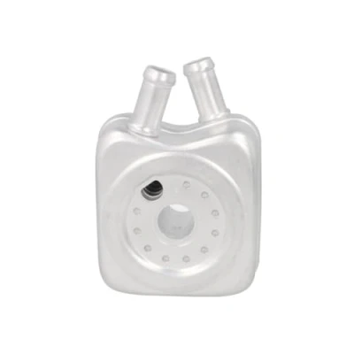 Image of 49870002 oil Cooler NISSENS 90607 Water cooled without filter housing, gaskets/seals VOLKSWAGEN: Transporter 5, GOLF 4, 3