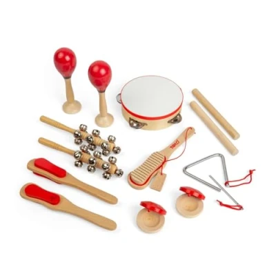 Image of Tidlo Children&#039;s Wooden Musical Instrument Set (14 Pieces)