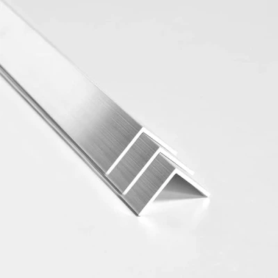 Image of nielsen Aluminium L Shaped Angle Profile, Pack of 3, Natural Mill Finish 2000x20x20 mm, Thickness 1.5mm, Length 2m, Corner Trim, Edge Protection, Finishing and Decoration