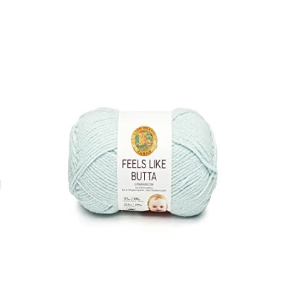 Image of Lion Brand Yarn 215 106 Feels Like Butta Yarn, Ice, One Skein