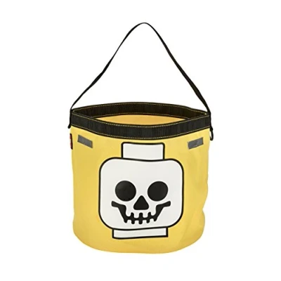 Image of Lego Halloween Tote, Yellow, One Size, Skull Tote