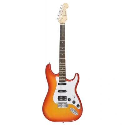 Image of Chord CAL64 Electric Guitars with H S Pickups Cherryburst