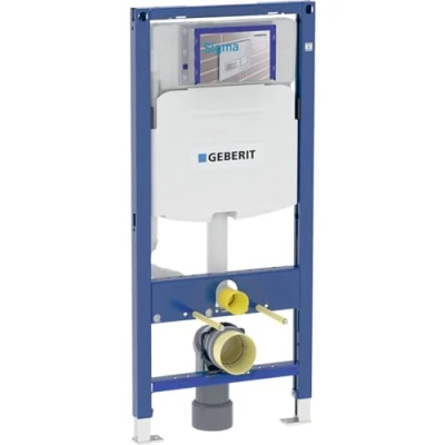 Image of Geberit Duofix 111.374.00.5 Wall Mounted Toilet Mounting Element for 112 cm with Built in Cistern Sigma 12 PVC Drain Elbow