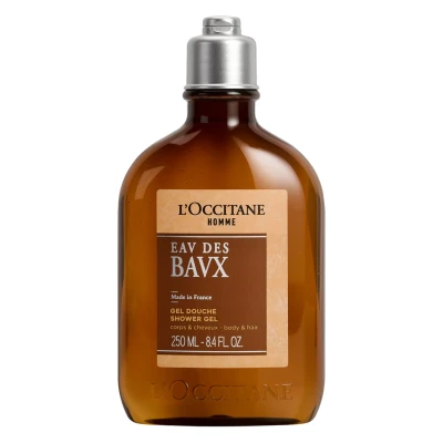 Image of L&#039;OCCITANE Homme Eau des Baux 2 in 1 Shampoo &amp; Shower Gel 250ml Rugged Woody Scent Vegan 99% Readily Biodegradable Luxury Clean Men&#039;s Beauty Hair Body Wash for All Skin Types