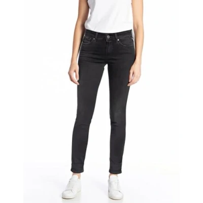Image of Replay women&#039;s jeans New Luz skinny fit Hyperflex Hyper Cloud with stretch, black (Black 098), 30W / 28L