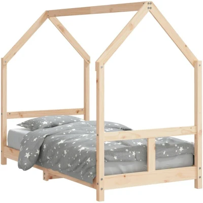 Image of vidaXL Kids Bed Frame 80x160 cm Solid Wood Pine