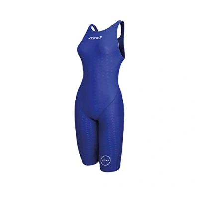 Image of ZONE3 Women&#039;s Performance Speed Swim Kneeskin, Blue, 28