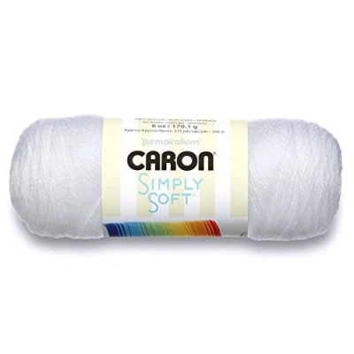 Image of CARON SIMPLY SOFT 170G WHITE,7.84 x 24.3 7.84 cm