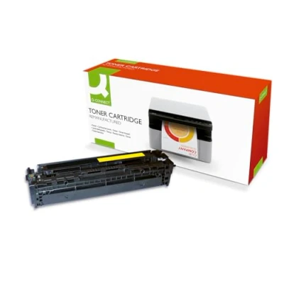 Image of Q Connect Compatible Solution HP 128A Laserjet Toner Cartridge Yellow CE322A COMP