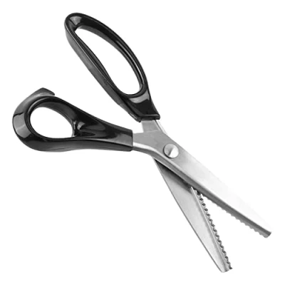 Image of Zig Zag Sewing Scissors, Stainless Steel Pinking Shears Fabric Decorative Triangle Edge Scissors for Fabrics Linings Leather and Craft Uses (4 mm)