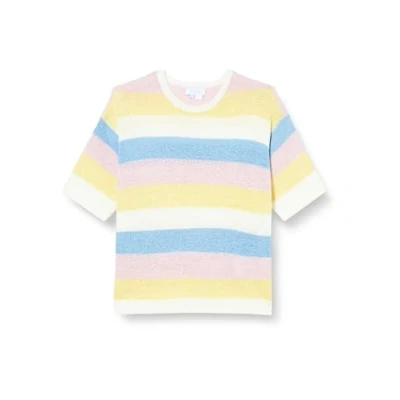 Image of SIDONA Women&#039;s Knitted Jumper 15426479 si01, White, Pink, Yellow, XL/XXL Sweater