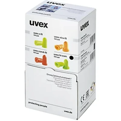 Image of Uvex Hi com MinidispenserBox, 100 pairs Unisex Unica,Lime