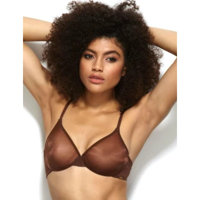 Image of Gossard Glossies Moulded BRA Underwired bra, Women&#039;s, Size: 30DD, Rich brown