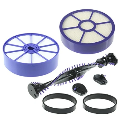 Image of SPARES2GO Brushroll Belts + Pre &amp; Post Motor HEPA Filter Kit for Dyson DC33 DC33i Vacuum Cleaner