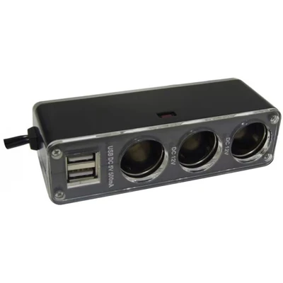 Image of STREETWIZE 12V Triple Socket with Twin USB