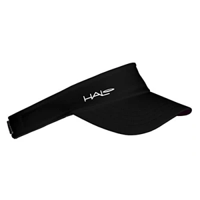 Image of Halo Headband Sweatband Sport Visor, Black,One Size