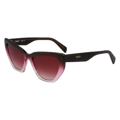 Image of LIU JO Sunglasses, Women&#039;s, Size: 54, Brown/rose