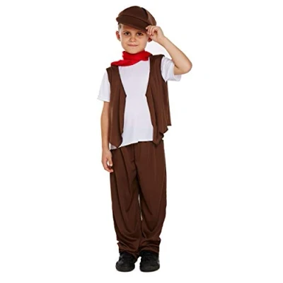 Image of Lizzy® Boys Child Chimney Sweep Costume Kids Book Week Fancy Dress Outfit UK(Medium Ages 7 9)