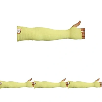 Image of Ultimate Industrial KKSL 22 Kevlar Cut Resistant Sleeve Single Sleeve, Inches, Yellow