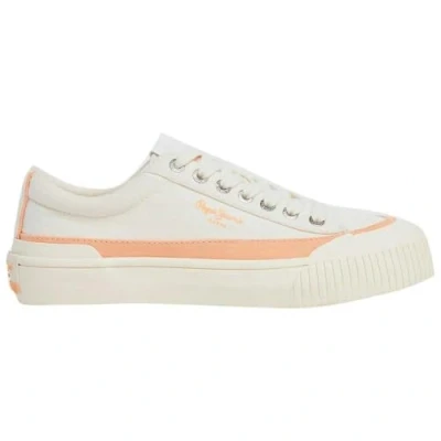 Image of Pepe Jeans Women&#039;s Ben Road W Sneaker, White (Factory White), 8 UK