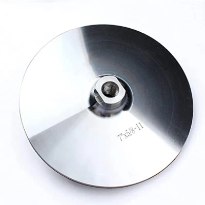 Image of 7 Inch Aluminum Backer Pad Hook and Loop Backing Holder M14 Polish Wheel