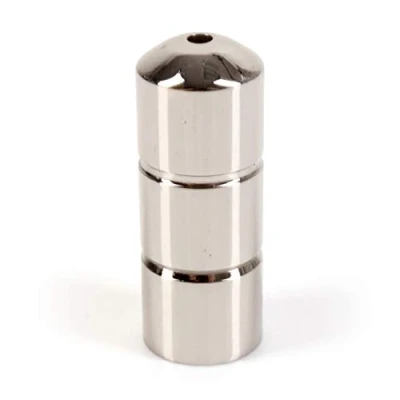 Image of Modern Chrome Cord Pull 40mm Barrel End Weight Ideal for Ceiling Fans, Light Switches, Showers, Roman Blinds, Curtain Pulls &amp; More
