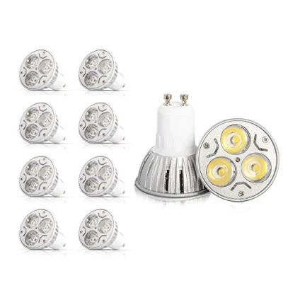 Image of Pack of 8 GU10 3 W LED Bulb x 1 AC 85 265 V Warm White 3000 K 240LM