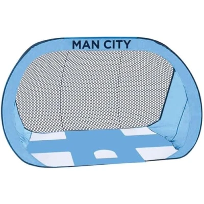 Image of Hy Pro Officially Licensed Manchester City F.C. 2 in 1 4ft x 3ft Pop Up Target Goal