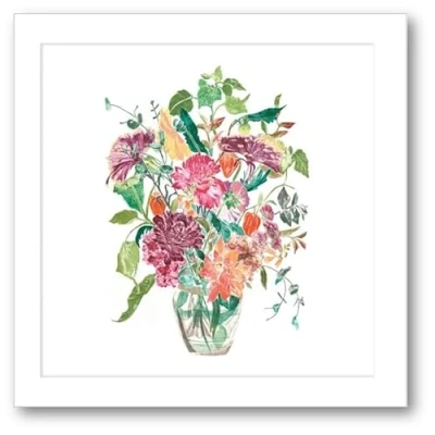 Image of Woodmansterne Birthday/Blank Card for Women General Female Autumn Flower Vase by Emma Bond Eco Friendly and Recyclable